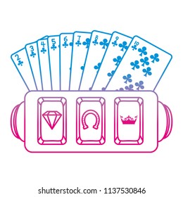 degraded line clubs cards and slot machine casino