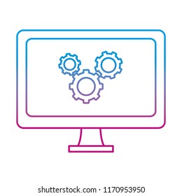 degraded line computer technology with gears process industry