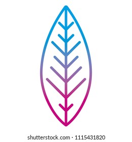 degraded line cute exotic leaf tropical style