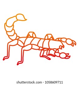 degraded line danger scorpion wild toxic animal