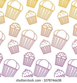 degraded line delicious sweet muffin dessert background