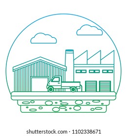 degraded line delivery store with truck shipping service