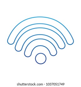 degraded line digital wifi connection icon signal