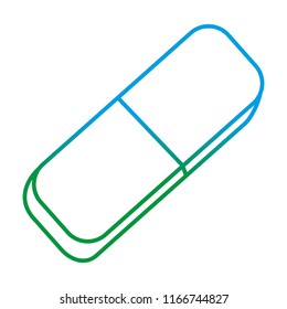 degraded line education eraser school object design