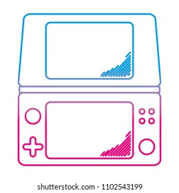degraded line electronic game handheld simulator videogame