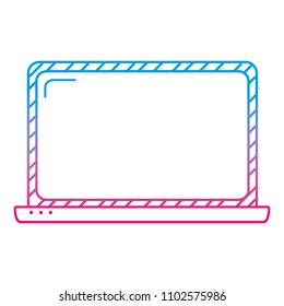 degraded line electronic screen laptop technology icon