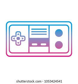 degraded line electronic videogame console technology to play vector illustration