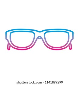 degraded line fashion sunglasses optical object style