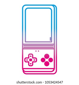 degraded line gamepad technology console play design vector illustration