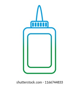 degraded line glue bottle school utensil style
