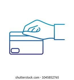 degraded line hand with business credit card finance