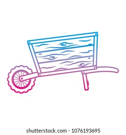 degraded line handcart vehicle to cargo transportation design