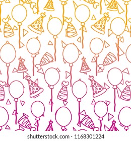 degraded line happy birthday party celebration background
