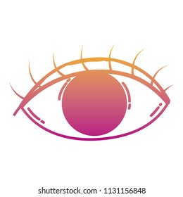 degraded line human graphic vision eye design