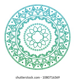 degraded line indian mandala ornament decoration style