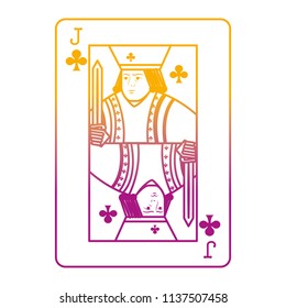 degraded line jack clubs casino card game