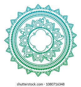 degraded line mandala abstract indian ornament style