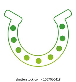 degraded line metal horseshoe element accessory design