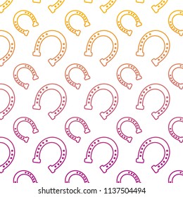 degraded line metal horseshoe luck symbol background