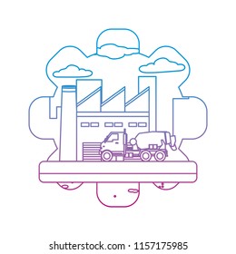 degraded line mixer truck equipment construction industry