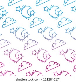 degraded line moon sky with stars and cloud background