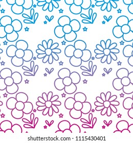 degraded line nature exotic flower design background