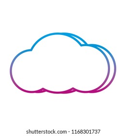 degraded line nature fluffy cloud weather style