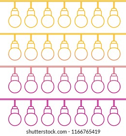 degraded line nice bulbs hangings decoration background