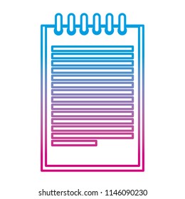 degraded line office notebook sheets notes information