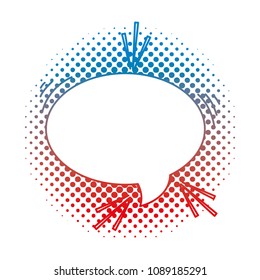 degraded line oval chat bubble text message