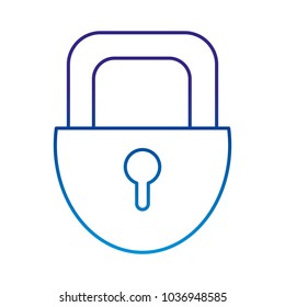 degraded line padlock security object to privacy access