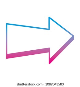 degraded line pictogram arrow icon direction symbol