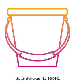 degraded line plastic bucket object style icon