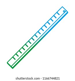 degraded line plastic ruler education school utensil