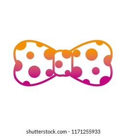 degraded line points tie bow party carnival