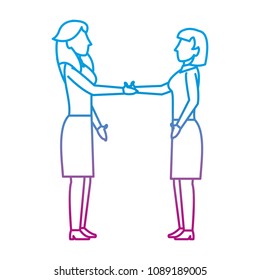 degraded line professional businesswoman success shaking hands