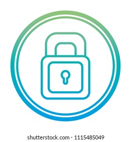 degraded line security padlock protection object emblem