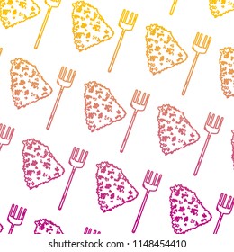 degraded line straw bale with fork farm equipment background