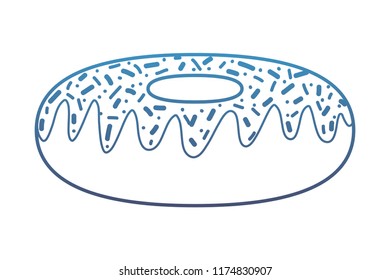 degraded line sweet donut dessert food taste