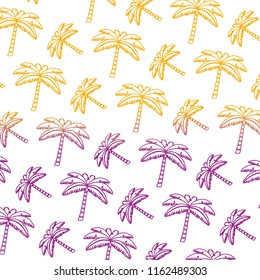 degraded line tropical palm nature tree background
