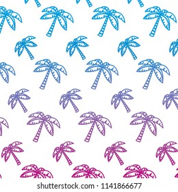 degraded line tropical palm tree leaves background