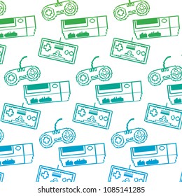 degraded line videogame console play controller background