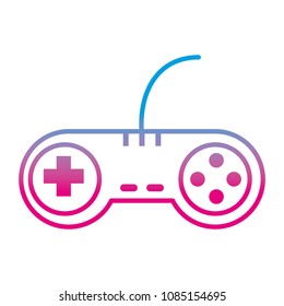 degraded line videogame controller with play buttons technology