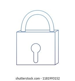degraded outline closed padlock object security access
