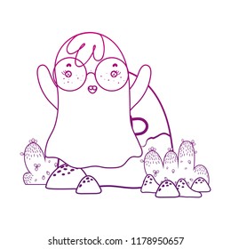 degraded outline ghost wearing glasses with rip stone