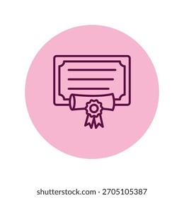 Grau Certificado pentaglow , vetor, pixel perfect, arquivo ilustrador 