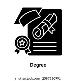 Degree – Certificate and Ribbon Symbolizing Academic Accomplishment