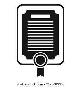 Degree diploma icon simple vector. School cap. Master skill