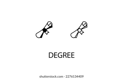 Degree double icon design stock illustration