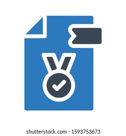 degree file vector glyph color icon 